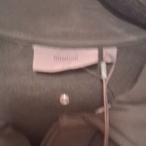 Minimum Gray LS Polo with Snap Detail